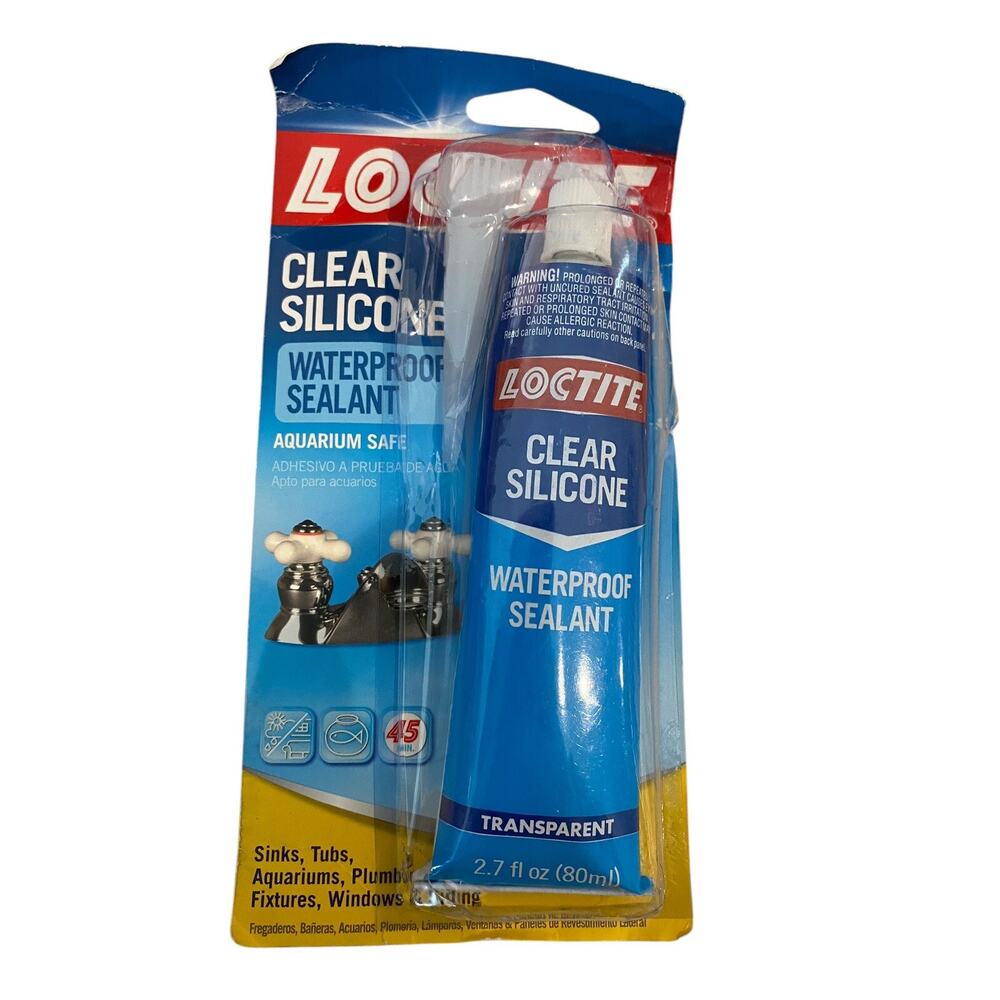 Loctite Clear Silicone Waterproof Sealant – Multi-Purpose 2.7oz Tube